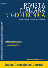 Fascículo, Rivista italiana di geotecnica : LIX, 2/3, 2025, Pàtron