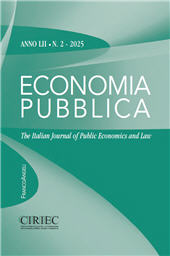 Heft, Economia pubblica : LII, 2, 2025, Franco Angeli