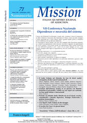 Fascicolo, Mission : Italian Quarterly Journal of Addiction : XIX, 71 2025, Franco Angeli