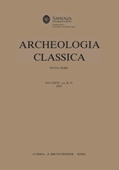 Heft, Archeologia classica : rivista del dipartimento di scienze storiche archeologiche e antropologiche dell'antichità : LXXVI, n.s. II, 15, 2025, "L'Erma" di Bretschneider