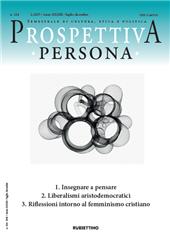 Heft, Prospettiva persona : trimestrale di cultura, etica e politica : 124, 2, 2025, Rubbettino