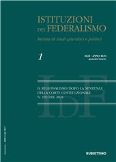 Article, Regionalismo differenziato, regionalismo cooperativo e leale collaborazione nella sentenza n. 192/2024 della Corte Costituzionale, Rubbettino
