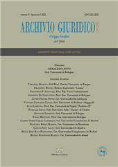 Issue, Archivio giuridico Filippo Serafini : supplemento 1, 2025, Enrico Mucchi Editore