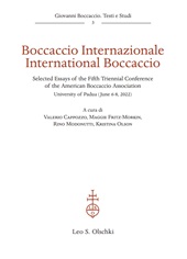 Chapter, Care and culture in Boccaccio's later letters : tracing the Contours of humanitas, Leo S. Olschki