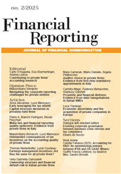 Heft, Financial reporting : bilancio, controlli e comunicazione d'azienda : 2, 2025, Franco Angeli
