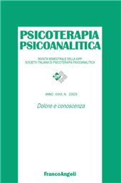 Fascículo, Psicoterapia psicoanalitica : 2, 2025, Franco Angeli