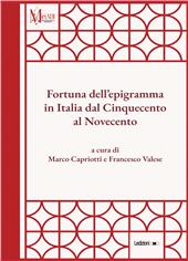 eBook, Fortuna dell'epigramma in Italia dal Cinquecento al Novecento, Ledizioni