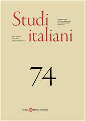 Fascicolo, Studi italiani : 74, 2, 2025, Società editrice fiorentina