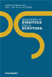 Journal, Quaderni di didattica della scrittura, Franco Angeli