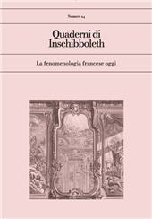 Article, Soggetto, alterità, relazione : nota sul problema della soggettività nelle filosofie di Descartes e Nietzsche, InSchibboleth