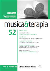 Fascicolo, Musica&Terapia : 52, 2, 2025, Libreria musicale italiana