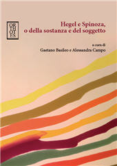 E-book, Hegel e Spinoza, o Della sostanza e del soggetto, 