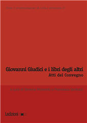 E-book, Giovanni Giudici e i libri degli altri : atti del Convegno internazionale di studi (Genova, 6-7 giugno 2024), 