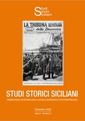 Heft, Studi storici siciliani : trimestrale di storia della Sicilia moderna e contemporanea : V, 3, 2025, C.I.R.C.E. - Centro Internazionale di Ricerca per la Storia e per la Cultura Eoliana