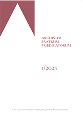 Zeitschrift, Archivum Fratrum Praedicatorum, Viella