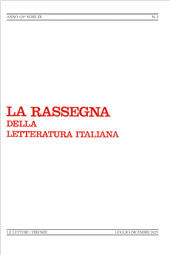 Fascicolo, La rassegna della letteratura italiana : 129, 2, 2025, Le Lettere