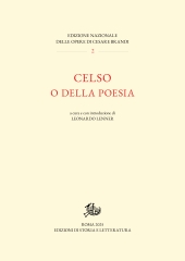 eBook, Celso o della poesia, Edizioni di storia e letteratura
