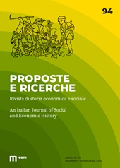 Issue, Proposte e ricerche : economia e società nella storia dell'Italia centrale : 94, 1, 2025, EUM-Edizioni Università di Macerata