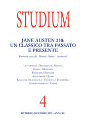 Heft, Studium : rivista trimestrale : 121, 4, 2025, Studium