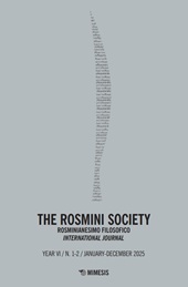 Article, Il "rosminianesimo filosofico" come alternativa al "paradigma delle interpretazioni" = £Philosophical Rosminianism" as an alternative to the "paradigm of interpretations", Mimesis