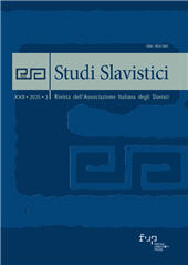 Fascicolo, Studi slavistici : rivista dell'associazione italiana degli Slavisti : XXII, 2, 2025, Firenze University Press