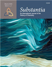 Issue, Substantia : an International Journal of the History of Chemistry : 9, 1, 2025, Firenze University Press