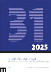 Fascicolo, Il capitale culturale : studies on the value of cultural heritage : 31, 1, 2025, EUM-Edizioni Università di Macerata