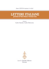 Issue, Lettere italiane : LXXVII, 3, 2025, L.S. Olschki