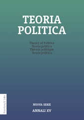 Fascicule, Teoria politica : XV, 1, 2025, Rosenberg & Sellier