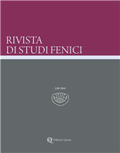 Fascicule, Rivista di studi fenici : LIII, 2025, Edizioni Quasar