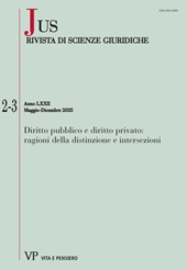 Fascicolo, Jus : rivista di scienze giuridiche : LXXII, 2/3, 2025, Vita e Pensiero