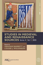 E-book, Studies in Medieval and Renaissance Sources, series 4, volume 1, Arc Humanities Press