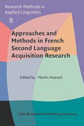 E-book, Approaches and Methods in French Second Language Acquisition Research, John Benjamins Publishing Company