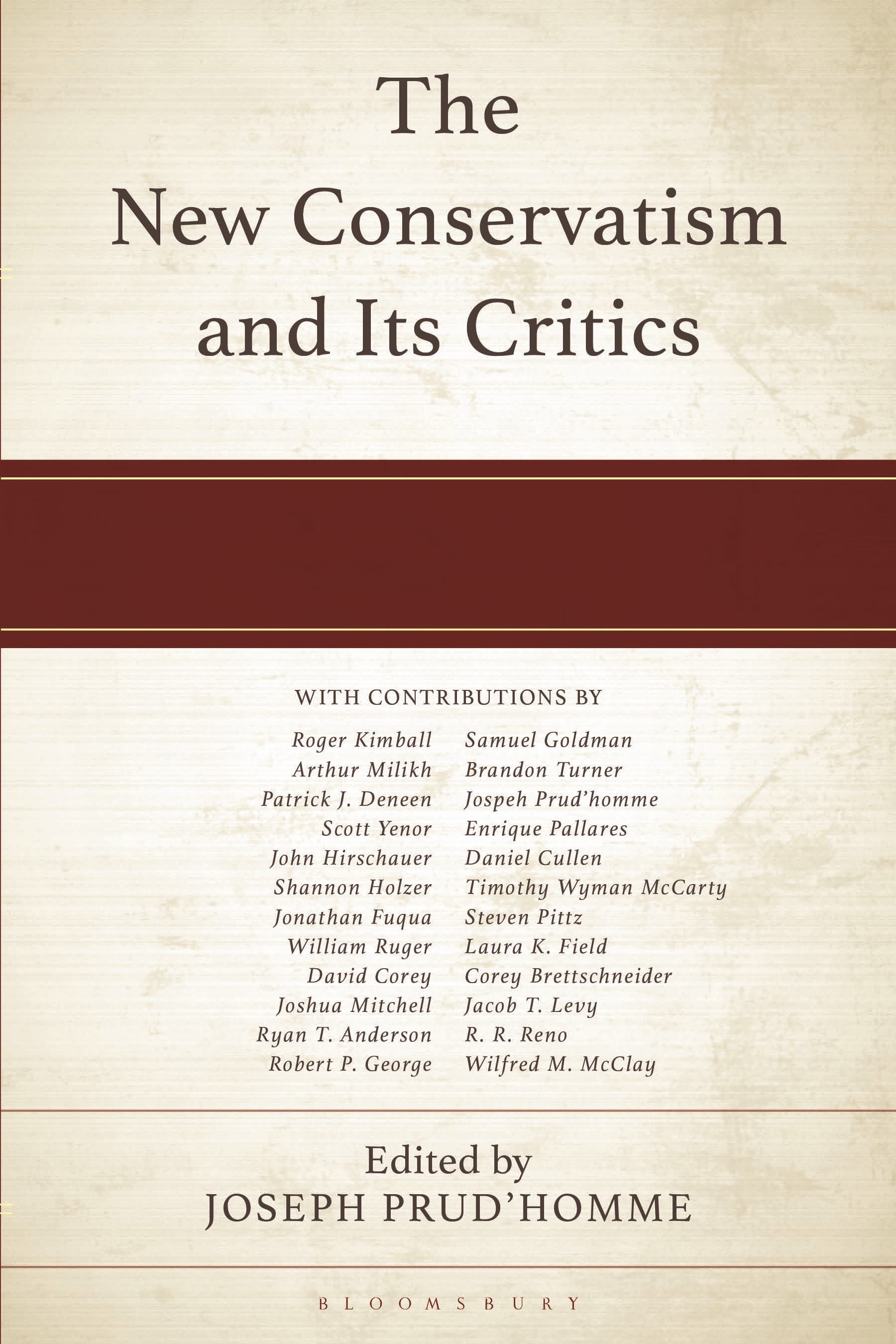 E-book, The New Conservatism and its Critics, Bloomsbury Academic