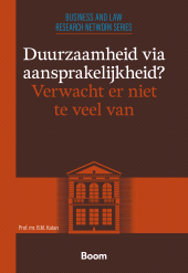 E-book, Duurzaamheid via aansprakelijkheid? Verwacht er niet te veel van, Koninklijke Boom uitgevers