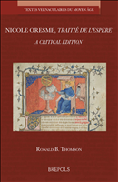 E-book, Nicole Oresme, Traitié de l'espere : A critical edition, Brepols Publishers