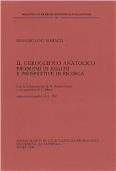 m, Il geroglifico anatolico : problemi di analisi e prospettive di ricerca, Dipartimento di studi glottoantropologici Università La Sapienza