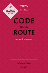 m, Code de la route 2025 - 25ème édition, Éditions Dalloz