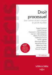 m, Droit processuel 13ed - Droit commun et droit comparé du procès équitable, Éditions Dalloz