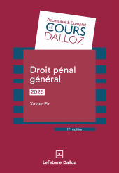 E-book, Droit pénal général 2026 17ed, Éditions Dalloz