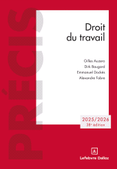 eBook, Droit du travail 2025/2026 38ed, Éditions Dalloz