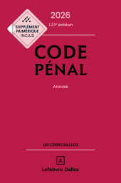 eBook, Code pénal 2026 123ed-Annoté, Éditions Dalloz