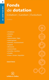 E-book, Fonds de dotation 3ed-Création, Gestion, Évolution, Éditions Dalloz