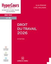 E-book, Droit du travail 2026 19ed, Éditions Dalloz