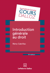 E-book, Introduction générale au droit 16ed, Éditions Dalloz