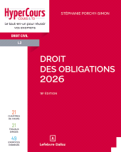 eBook, Droit des obligations-2026-18ème édition, Éditions Dalloz