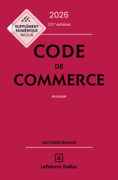E-book, Code de commerce-2026-121ème édition, Éditions Dalloz