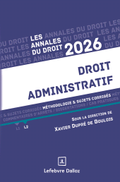 E-book, Annales du droit 2026-Droit administratif, Éditions Dalloz