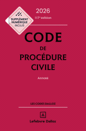 eBook, Code de procédure civile-2026-117ème édition, Éditions Dalloz