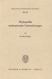 E-book, Werbepolitik multinationaler Unternehmungen, Duncker & Humblot